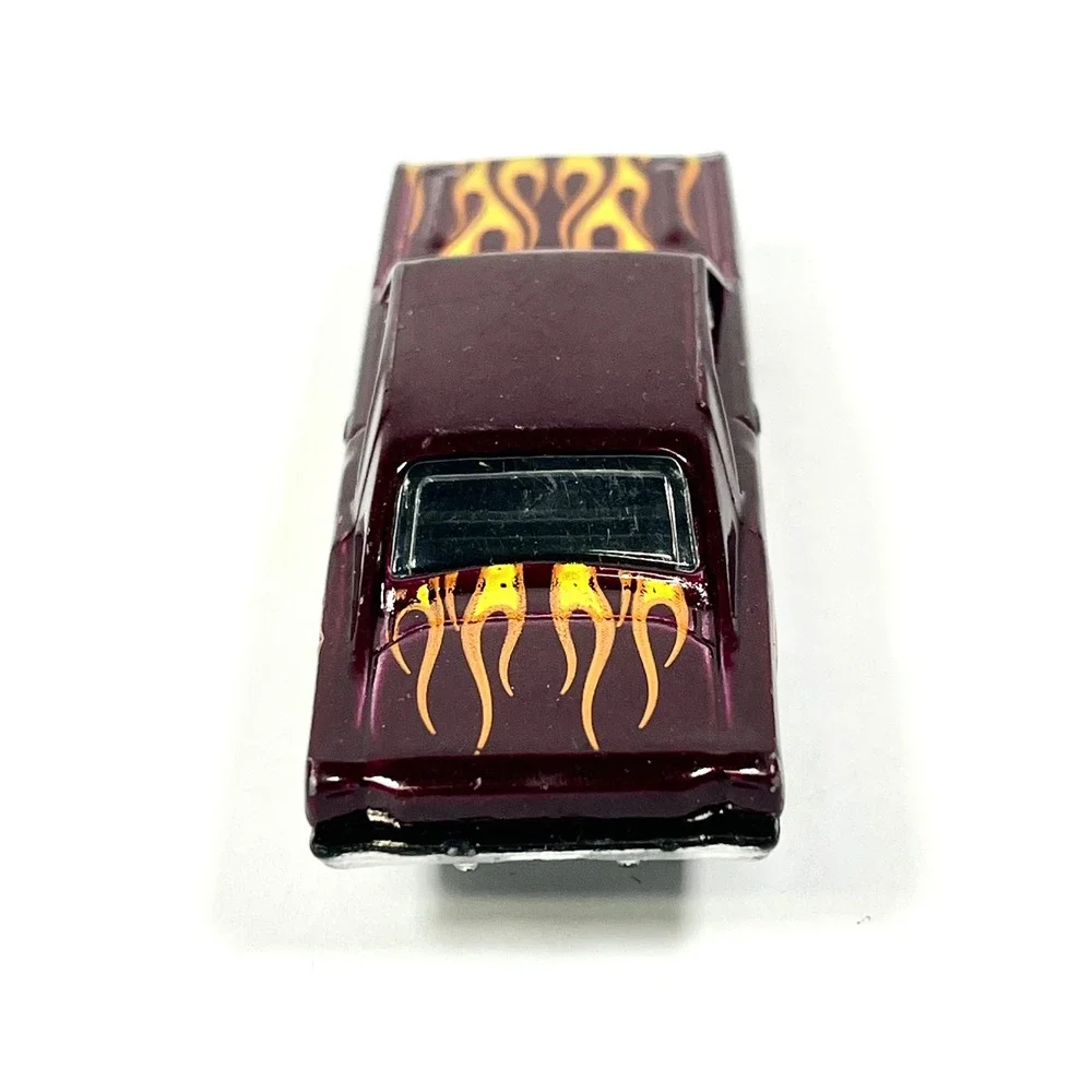 Hot Wheels 1974 Brazilian Dodge Charger Maroon Yellow Flames HW Workshop Loose